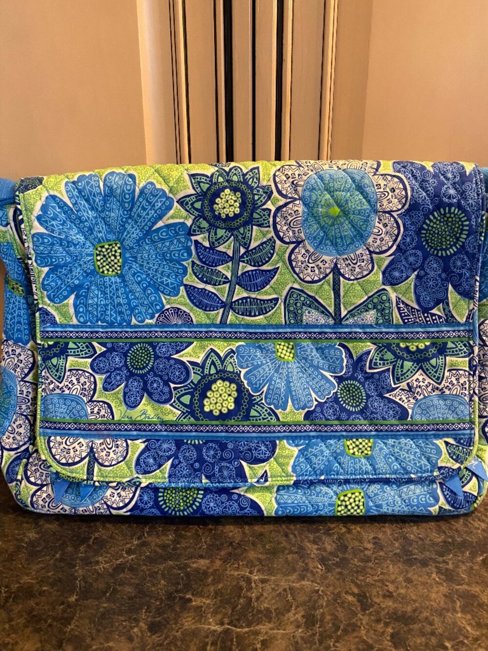 Vera Bradley Laptop Bag in the retired "Doodle Daisey" pattern